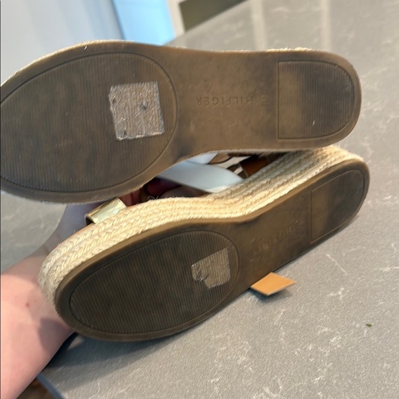 Tommy Hilfiger Brown and White Espadrilles with Adjustable Buckle - Picture 5 of 6